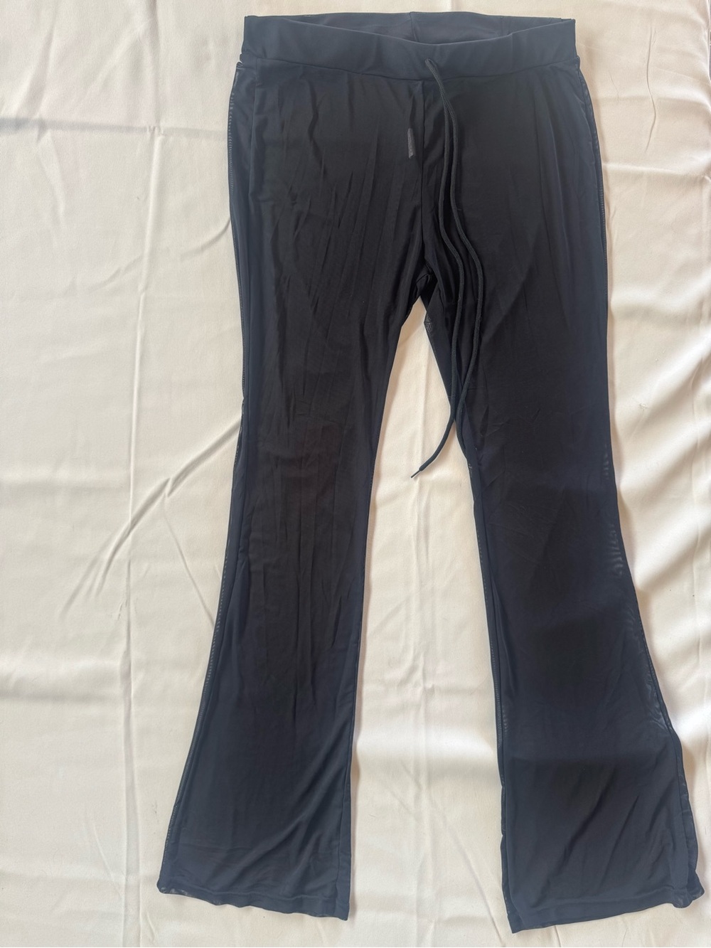 Black Bathing suit coverup Bootcut Pants